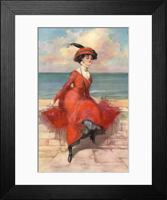 Framed Print : The Girl on the Front by Barribal Framed Print : The Girl on the Front by Barribal
