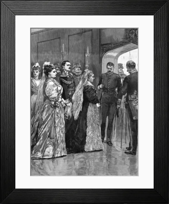 Framed Print : Royal wedding 1893 - Queen Victoria arrives Framed Print : Royal wedding 1893 - Queen Victoria arrives