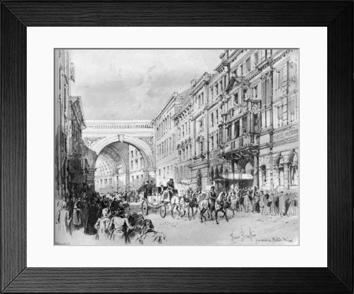 Framed Print : The wedding of Tsar Nicholas II and Princess Alix of Hesse Framed Print : The wedding of Tsar Nicholas II and Princess Alix of Hesse