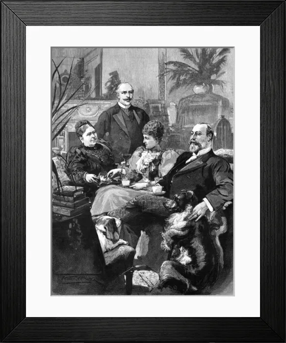 Framed Print : Royal wedding 1893 - the bride and groom Framed Print : Royal wedding 1893 - the bride and groom