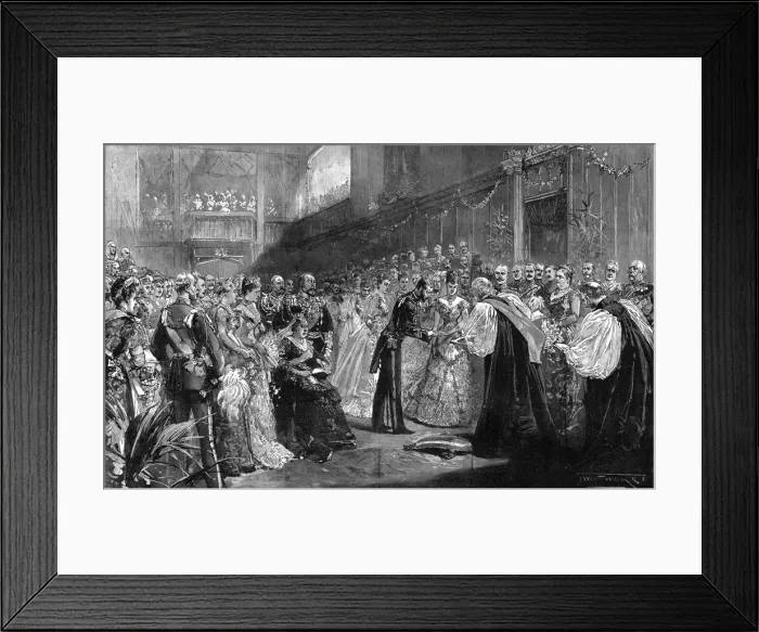 Framed Print : Royal wedding 1893 - the ceremony Framed Print : Royal wedding 1893 - the ceremony