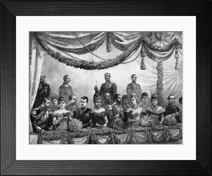 Framed Print : Royal wedding 1893 - opera visit before the marriage Framed Print : Royal wedding 1893 - opera visit before the marriage