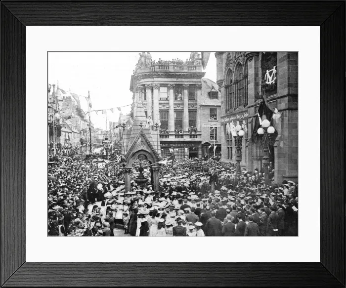 Framed Print : Royal wedding 1893 - celebrations at Inverness Framed Print : Royal wedding 1893 - celebrations at Inverness