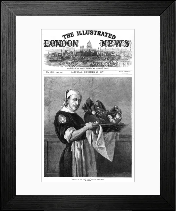 Framed Print : Bringing in the boars head Framed Print : Bringing in the boars head