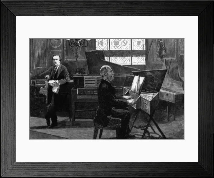 Framed Print : Music conference lecture 1888