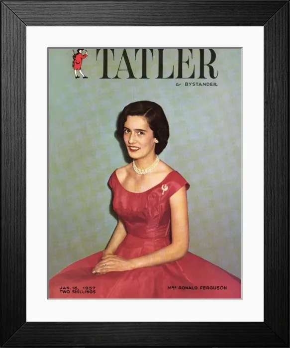 Framed Print : Mrs Ronald Ferguson on front cover of The Tatler Framed Print : Mrs Ronald Ferguson on front cover of The Tatler