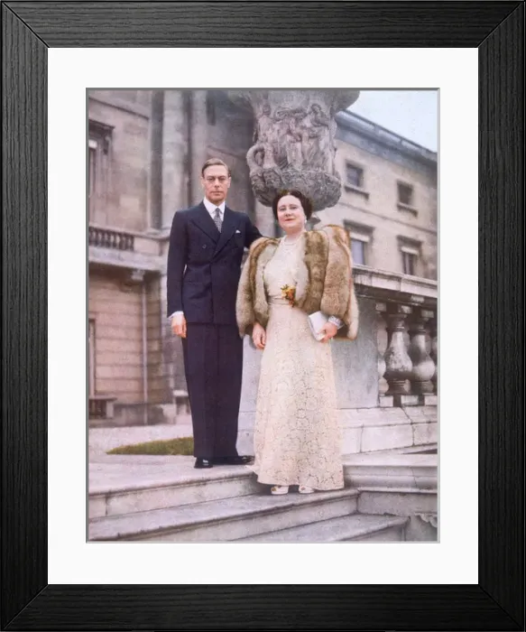 Framed Print : King George VI and Queen Elizabeth in 1948