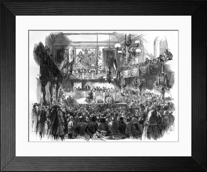 Framed Print : Cardiff Eisteddfod, 1850 Framed Print : Cardiff Eisteddfod, 1850