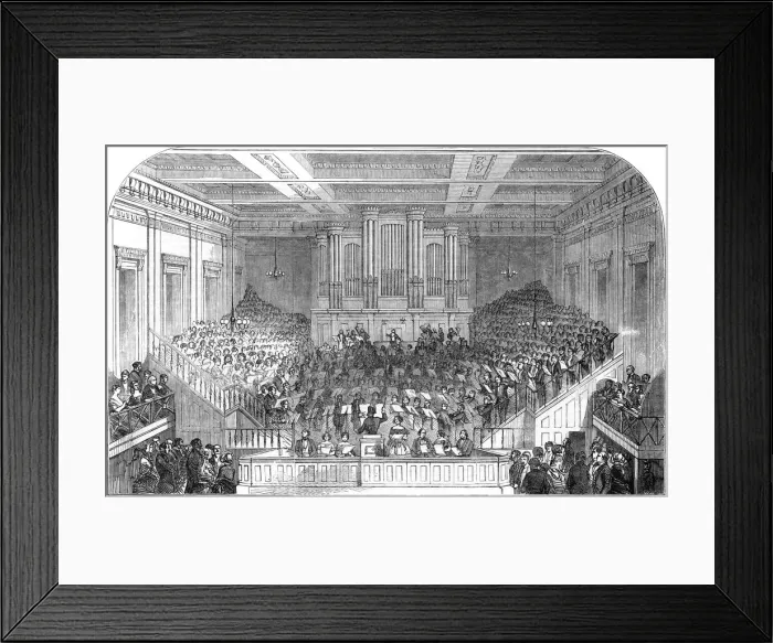 Framed Print : New orchestra, Exeter Hall Framed Print : New orchestra, Exeter Hall