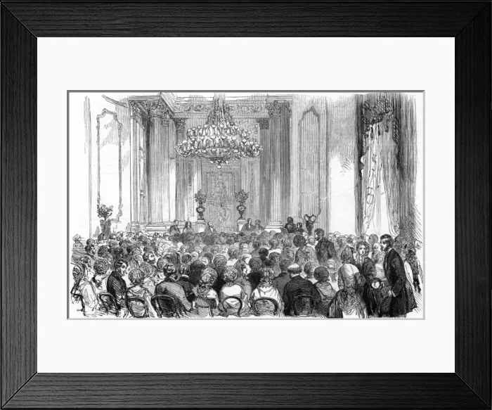 Framed Print : Miss Greenfields concert at Stafford House Framed Print : Miss Greenfields concert at Stafford House