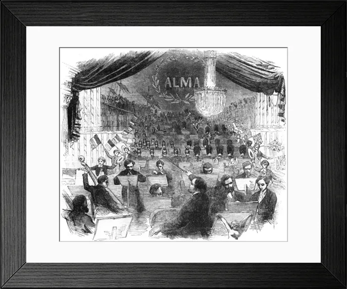 Framed Print : Jullien Covent Garden Concert, 1855