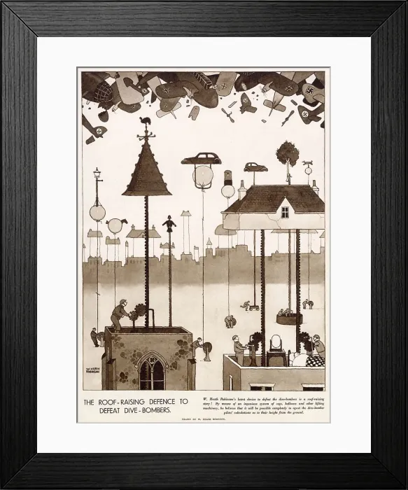 Framed Print : The Roof Raising Defence to Defeat Dive-Bombers Framed Print : The Roof Raising Defence to Defeat Dive-Bombers