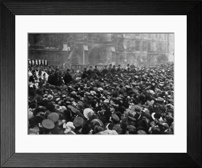 Framed Print : Crowd at wedding of Princess Patricia of Connaught Framed Print : Crowd at wedding of Princess Patricia of Connaught