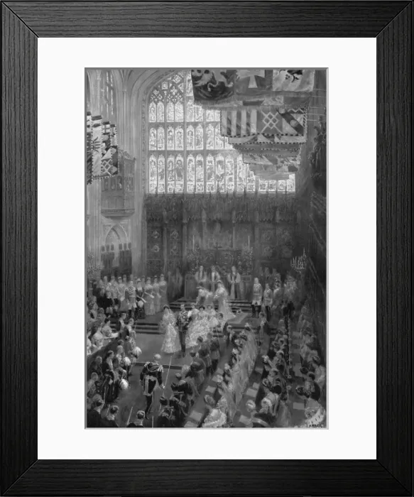Framed Print : Royal Wedding 1904 - St. Georges Chapel, Windsor