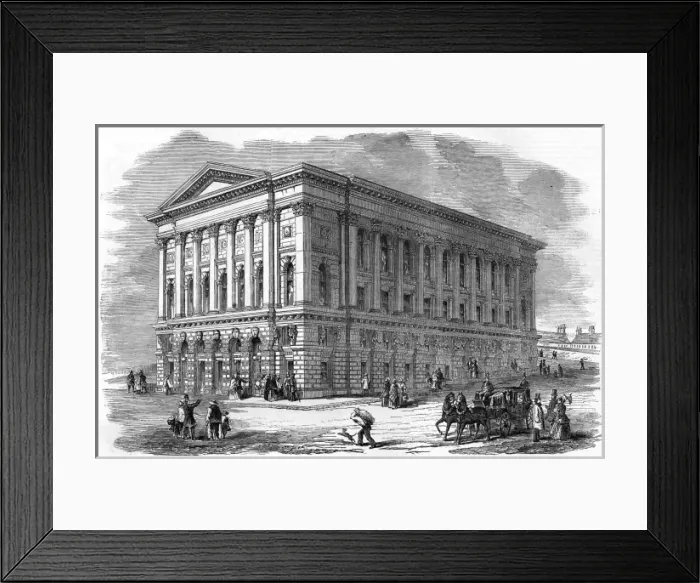 Framed Print : St Georges Hall, Bradford, exterior