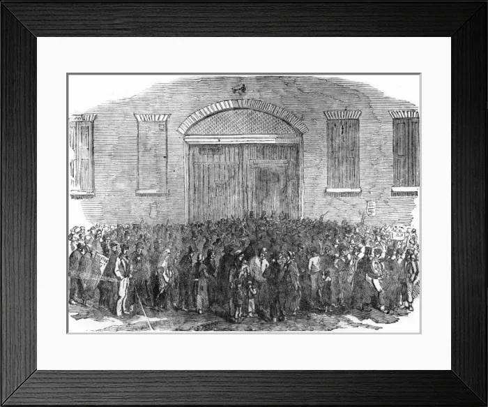 Framed Print : Exterior of Whitechapel Workhouse, 1855 Framed Print : Exterior of Whitechapel Workhouse, 1855