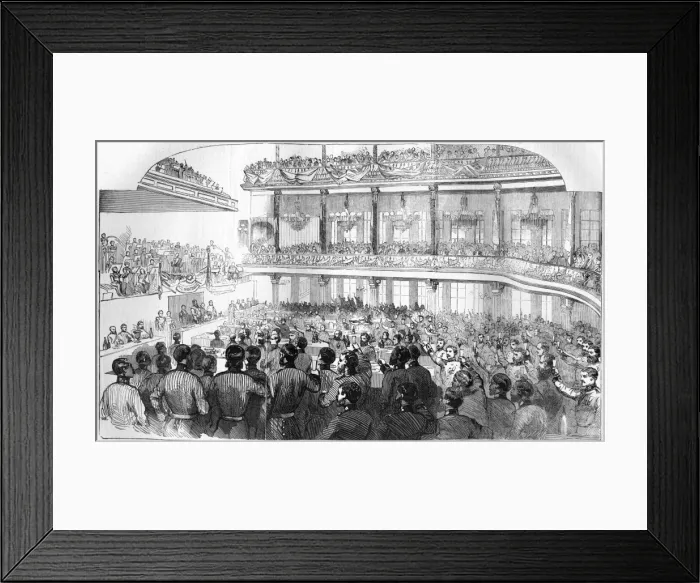 Framed Print : Music Hall interior, Royal Surrey Gardens, 1856