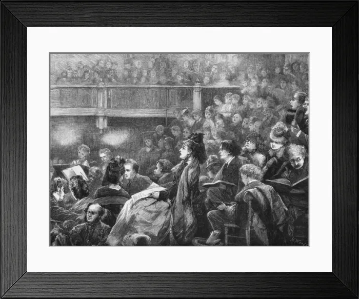 Framed Print : A Monday Popular Concert, London, 1872 Framed Print : A Monday Popular Concert, London, 1872