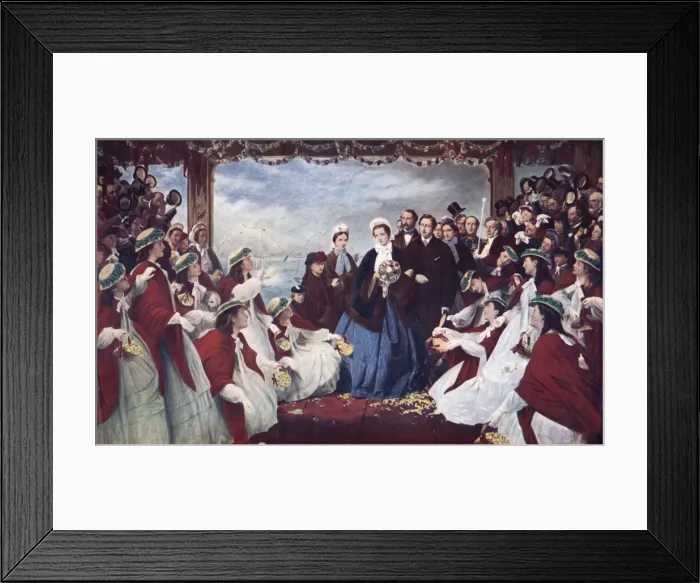 Framed Print : Princess Alexandra of Denmark lands at Gravesend Framed Print : Princess Alexandra of Denmark lands at Gravesend