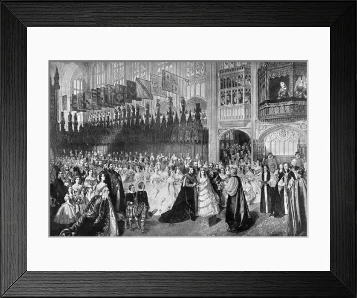 Framed Print : Royal wedding 1863 - Prince and Princess of Wales Framed Print : Royal wedding 1863 - Prince and Princess of Wales