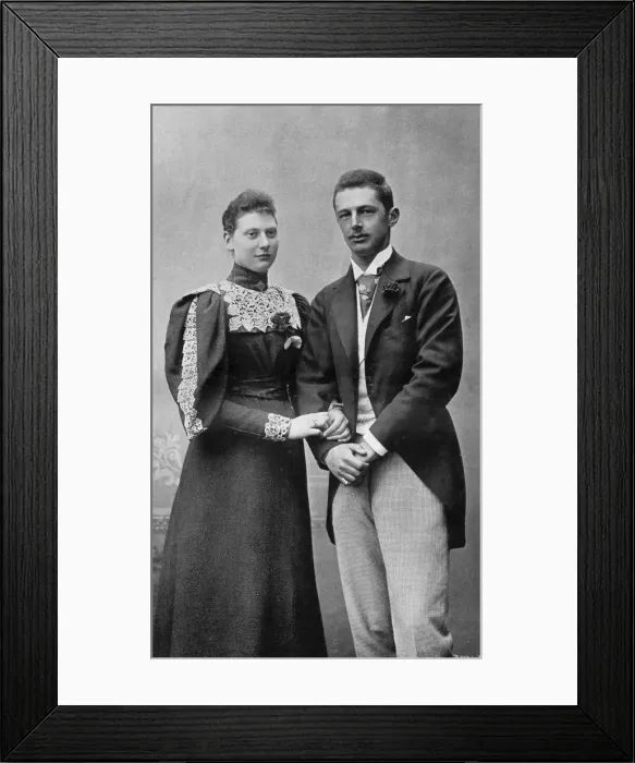 Framed Print : Princess Louise of Denmark and husband Framed Print : Princess Louise of Denmark and husband