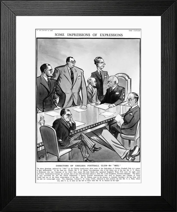 Framed Print : Directors of Chelsea Football Club 1938 Framed Print : Directors of Chelsea Football Club 1938