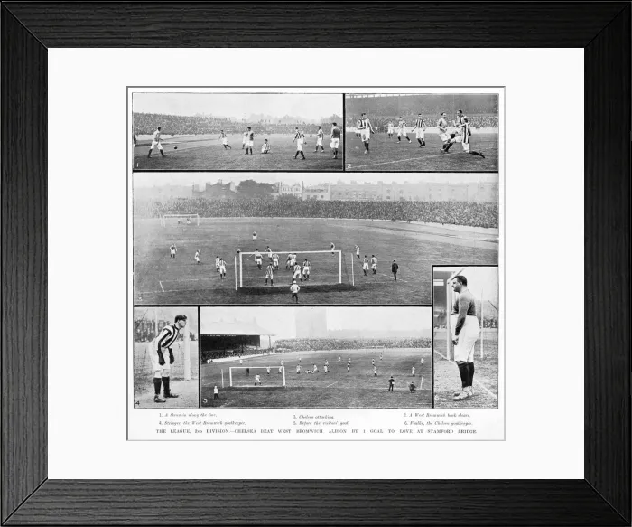 Framed Print : Chelsea vs West Bromwich Albion 1905 Framed Print : Chelsea vs West Bromwich Albion 1905