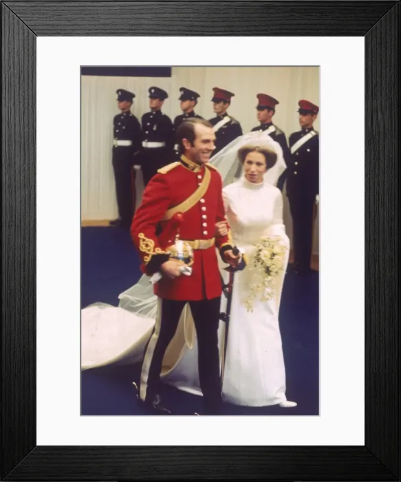 Framed Print : Marriage of Princess Anne to Mark Phillips Framed Print : Marriage of Princess Anne to Mark Phillips