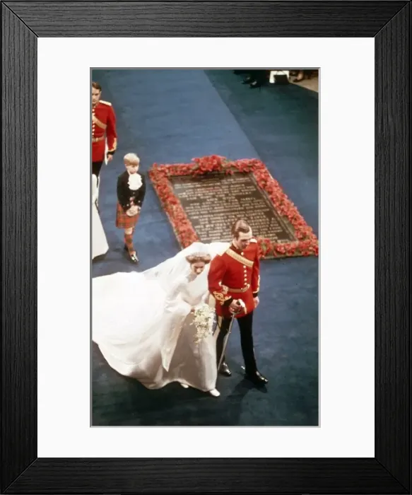 Framed Print : Marriage of Princess Anne to Mark Phillips Framed Print : Marriage of Princess Anne to Mark Phillips