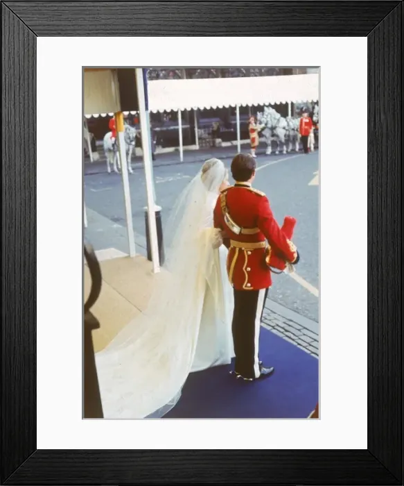 Framed Print : Marriage of Princess Anne to Mark Phillips Framed Print : Marriage of Princess Anne to Mark Phillips