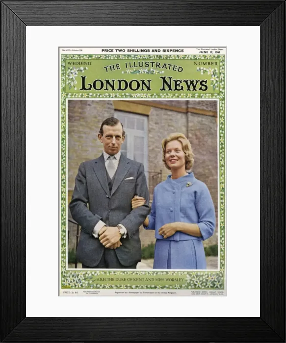 Framed Print : Royal Wedding 1961 - ILN front cover