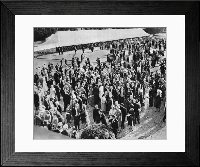 Framed Print : Royal Wedding 1961 - reception at Hovingham Hall