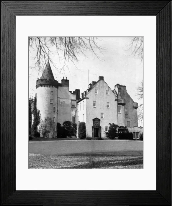 Framed Print : Royal Wedding 1963 - honeymoon at Cortachy Castle