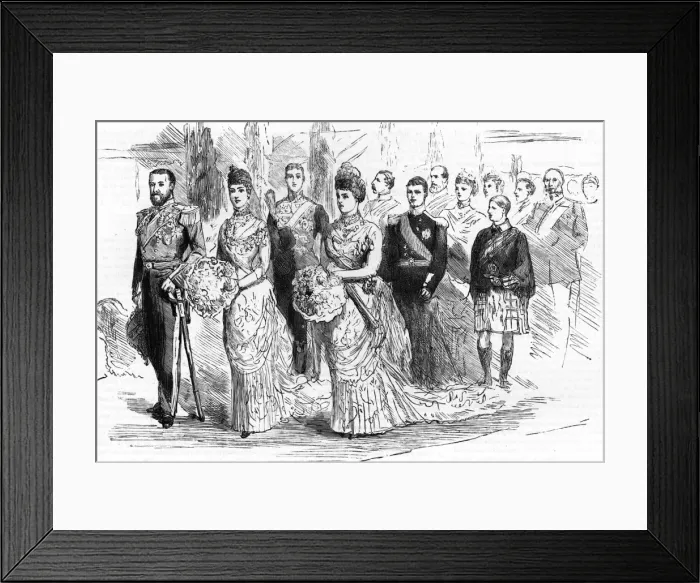 Framed Print : Wedding of Princess Beatrice and Prince Henry of Battenberg Framed Print : Wedding of Princess Beatrice and Prince Henry of Battenberg
