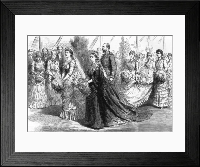 Framed Print : Wedding of Princess Beatrice and Prince Henry of Battenberg Framed Print : Wedding of Princess Beatrice and Prince Henry of Battenberg