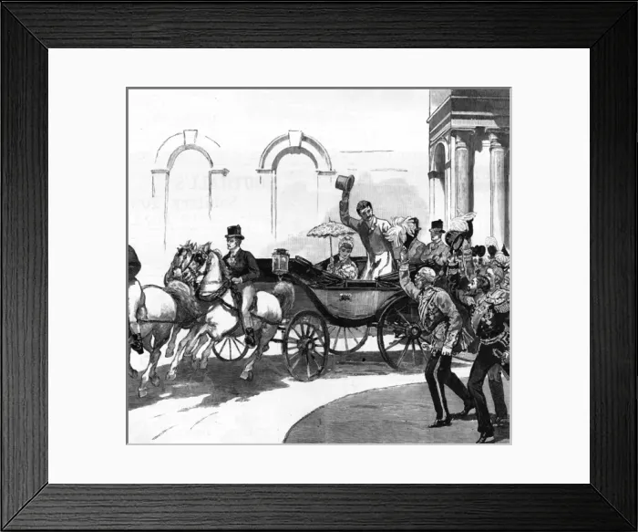 Framed Print : Wedding of Princess Beatrice and Prince Henry of Battenberg Framed Print : Wedding of Princess Beatrice and Prince Henry of Battenberg