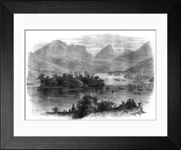 Framed Print : The Royal Visit to Ireland, 1861- Killarney Lake Framed Print : The Royal Visit to Ireland, 1861- Killarney Lake