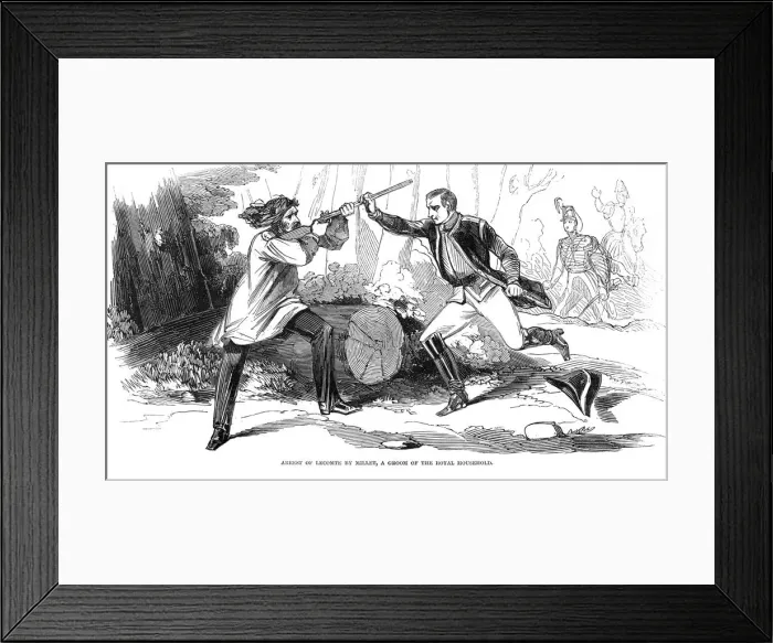 Framed Print : Assassination attempt on King Louis Philippe Framed Print : Assassination attempt on King Louis Philippe
