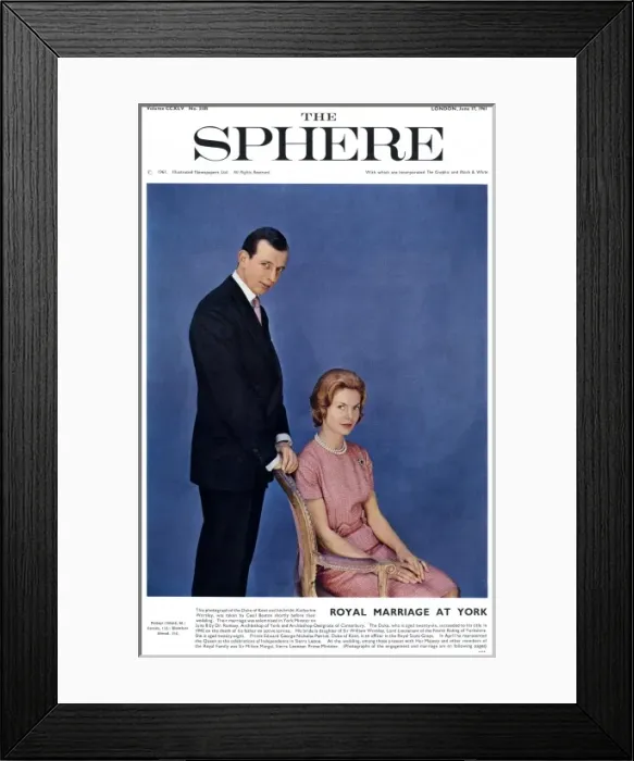 Framed Print : Duke and Duchess of Kent - Sphere front cover Framed Print : Duke and Duchess of Kent - Sphere front cover