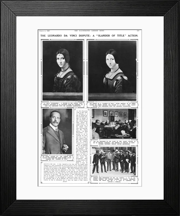 Framed Print : The Leonardo da Vinci Dispute - Joseph Duveen Framed Print : The Leonardo da Vinci Dispute - Joseph Duveen