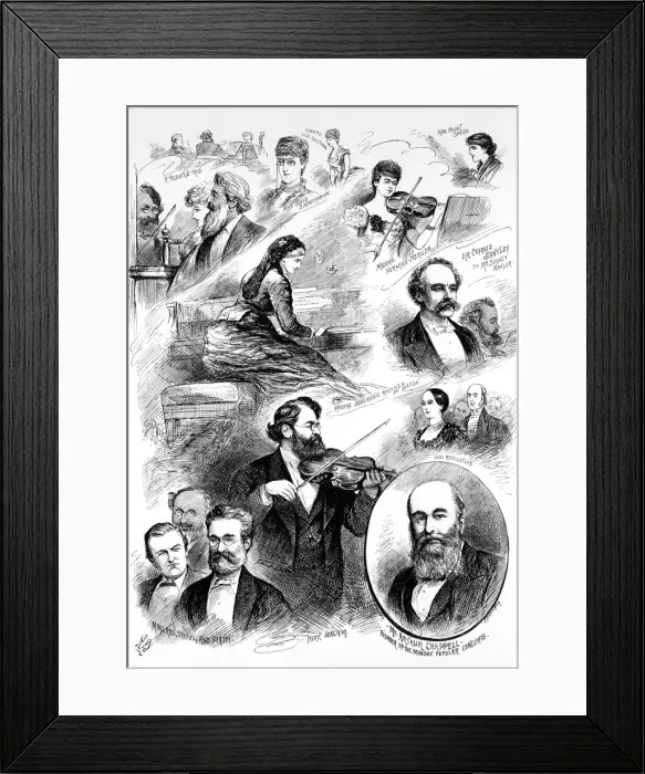 Framed Print : Popular Concert, St. Jamess Hall, 1887 Framed Print : Popular Concert, St. Jamess Hall, 1887
