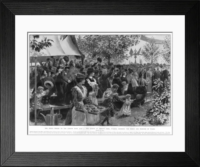 Framed Print : Prince and Princess of Wales at Bishops Park, Fulham Framed Print : Prince and Princess of Wales at Bishops Park, Fulham
