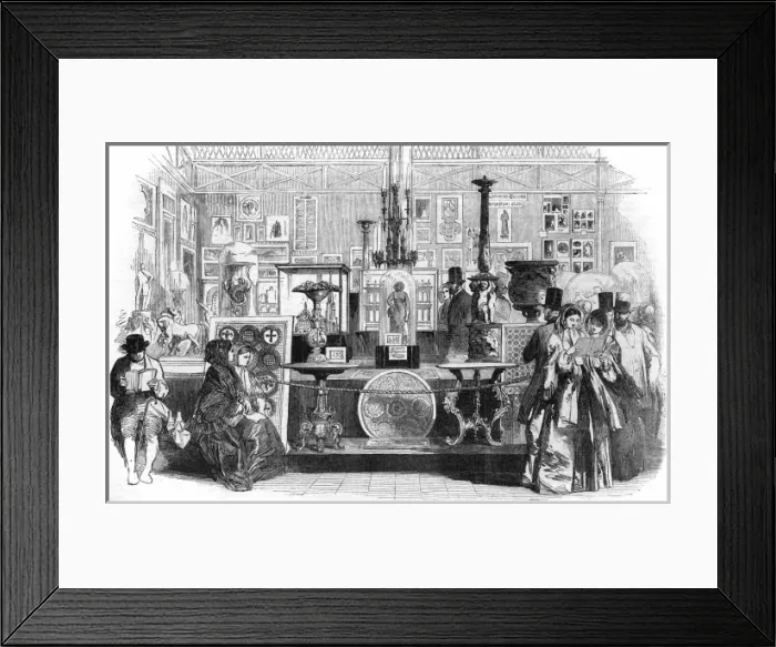 Framed Print : The Great Exhibition: Bay of the Fine Art Court Framed Print : The Great Exhibition: Bay of the Fine Art Court