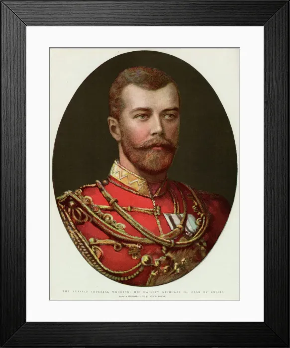 Framed Print : Tsar Nicholas II of Russia Framed Print : Tsar Nicholas II of Russia