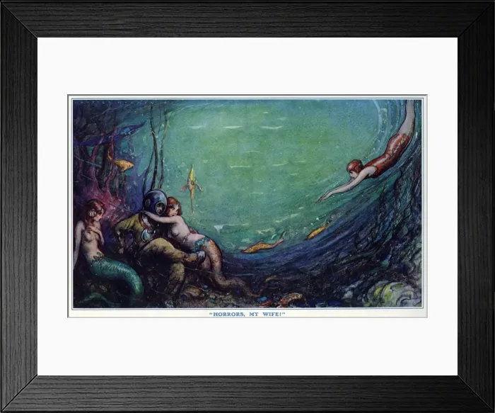 Framed Print : Horrors, my wife! by Webster Murray Framed Print : Horrors, my wife! by Webster Murray