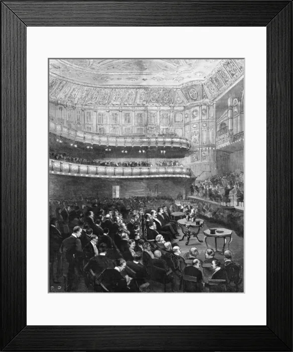 Framed Print : Concert at Queens Hall, London, 1893 Framed Print : Concert at Queens Hall, London, 1893