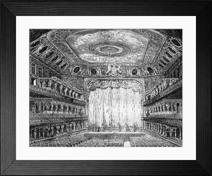 Framed Print : Queens Hall, interior, Langham Place, 1900 Framed Print : Queens Hall, interior, Langham Place, 1900