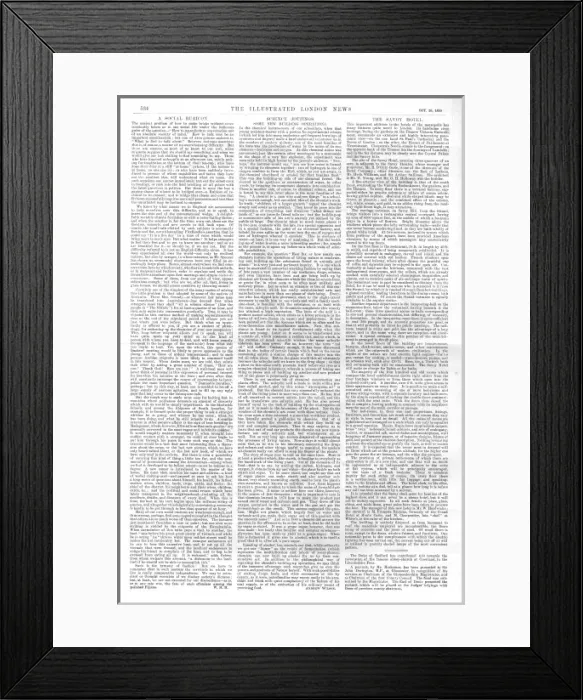 Framed Print : Page of text from the Illustrated London News, 1889 Framed Print : Page of text from the Illustrated London News, 1889