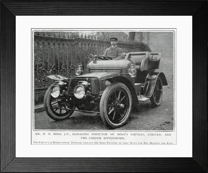 Framed Print : Sir Horace Edward Moss (1852 - 1912), British theatre impresario and the founder Framed Print : Sir Horace Edward Moss (1852 - 1912), British theatre impresario and the founder