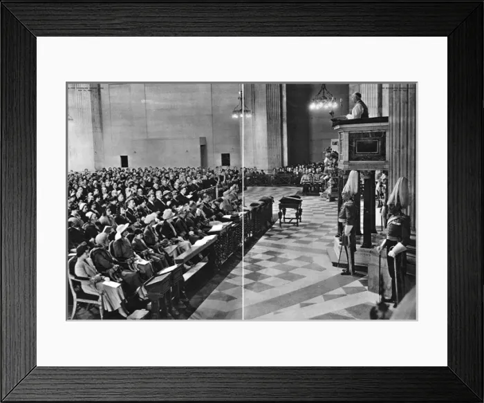 Framed Print : Festival of Britain dedication service, St Pauls Cathedral Framed Print : Festival of Britain dedication service, St Pauls Cathedral